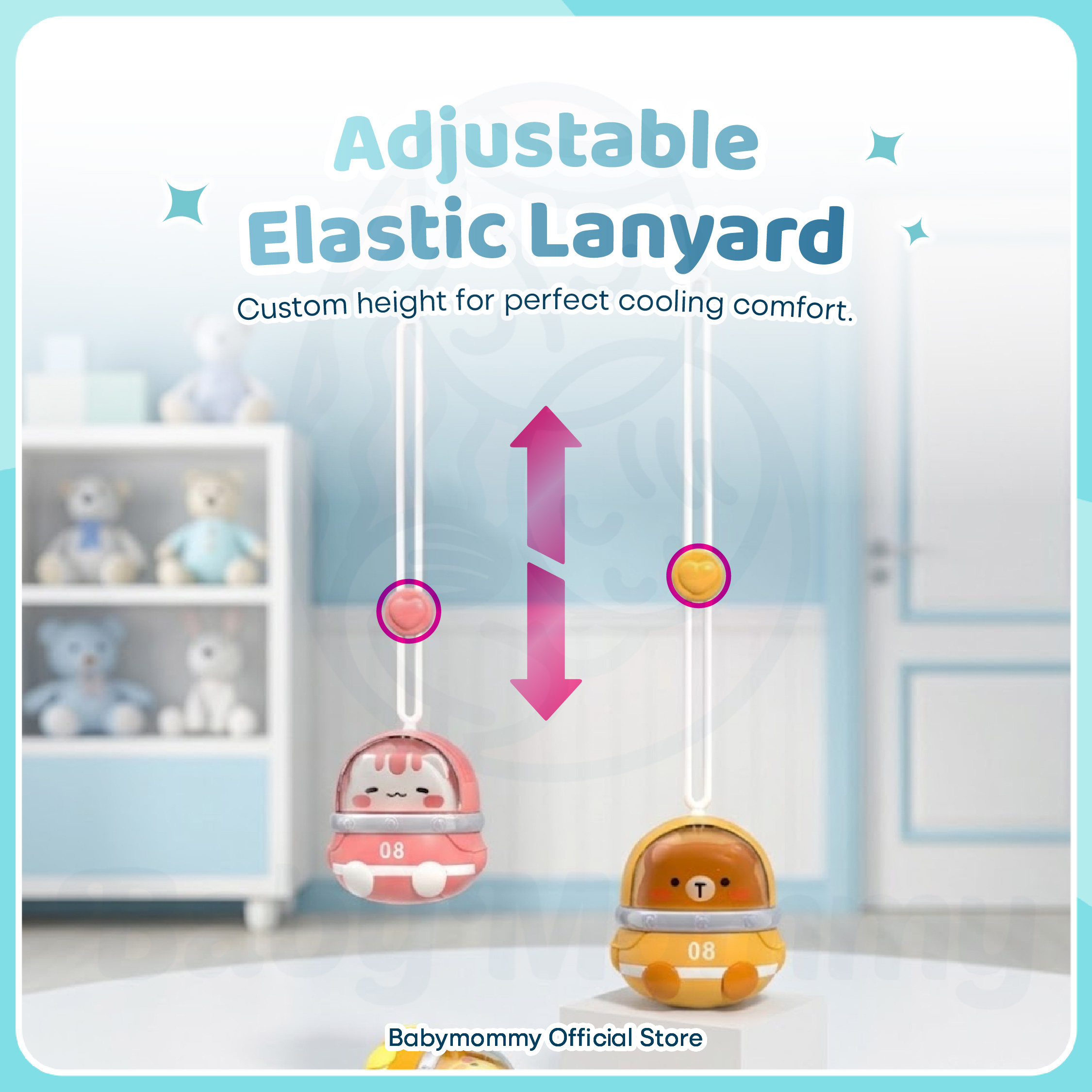 Ready Stock Tsum Tsum Neck Fan Clover Fan Animal Mini Fan USB ...
