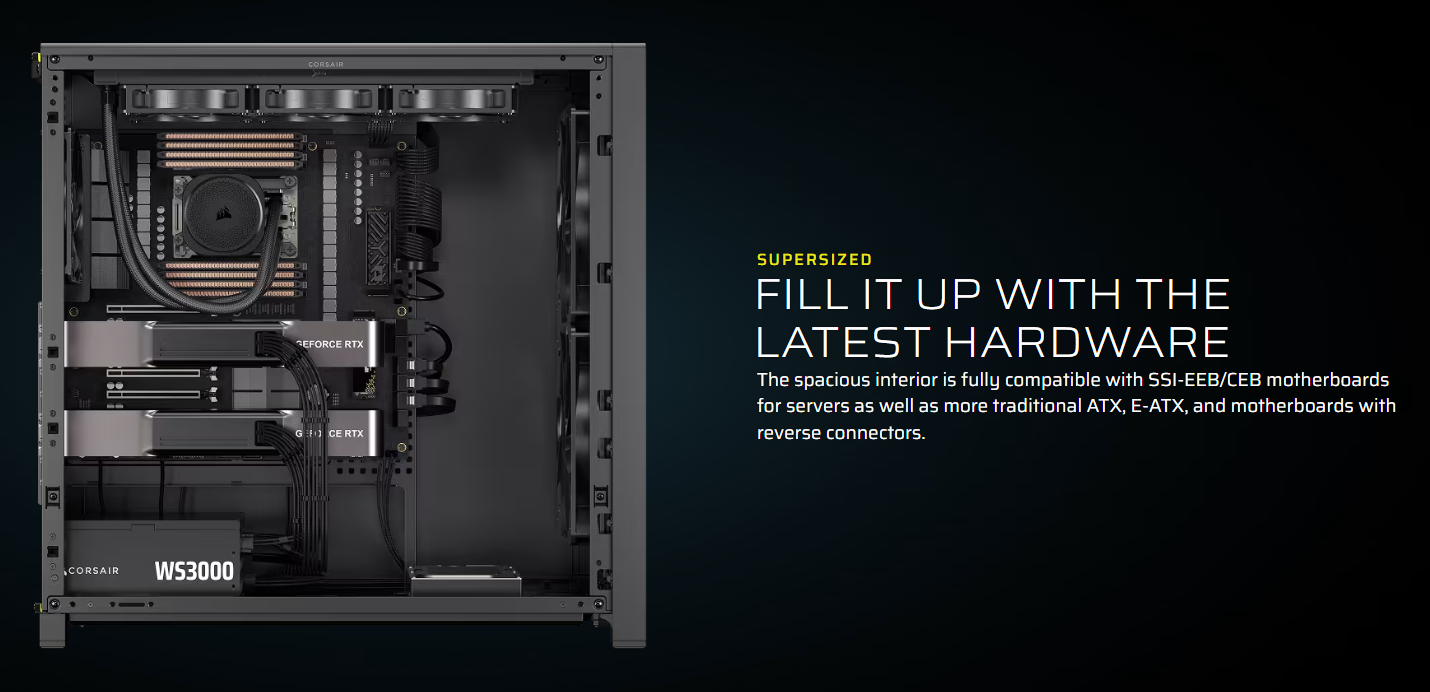 CORSAIR FRAME 5000D WORKSTATION Modular Mid-Tower PC Case | Shopee Malaysia