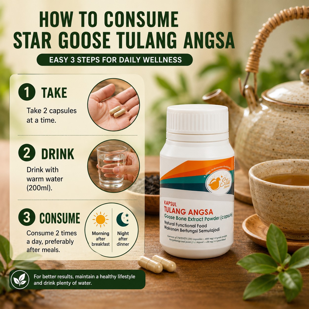 KAPSUL TULANG ANGSA STARGOOSE ORIGINAL DARI HQ | Shopee Malaysia