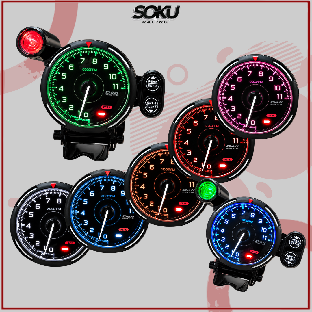 Defi A1 Big Tachometer Rpm Meter 3.75