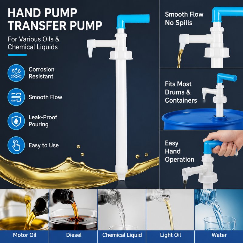 Universal Manual Liquid Pump Dispenser Hand Operated Dispenser Portable ...