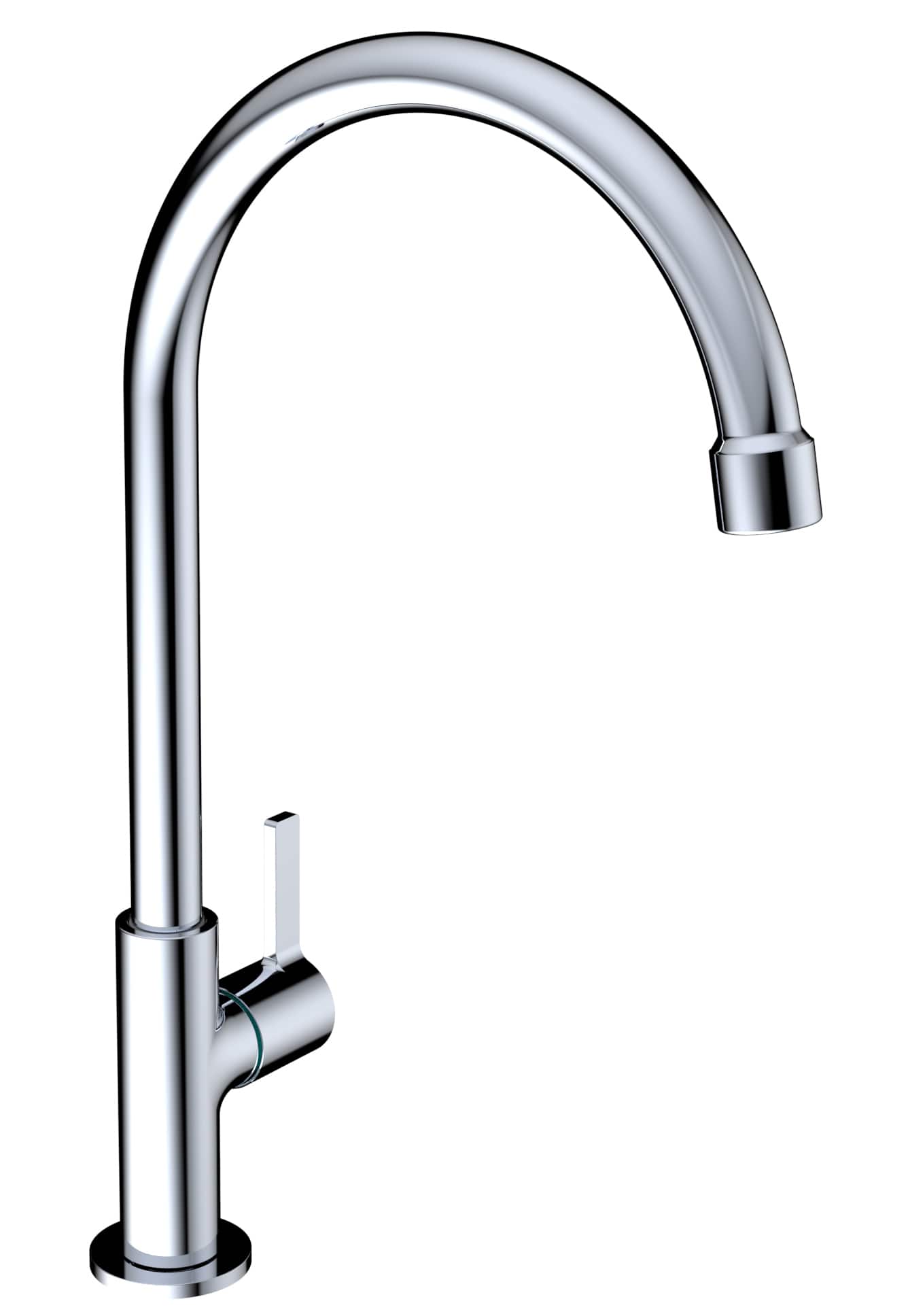 Johnson Suisse Lira 1/2” Deck Mounted Sink Tap With Swivel (Round ...