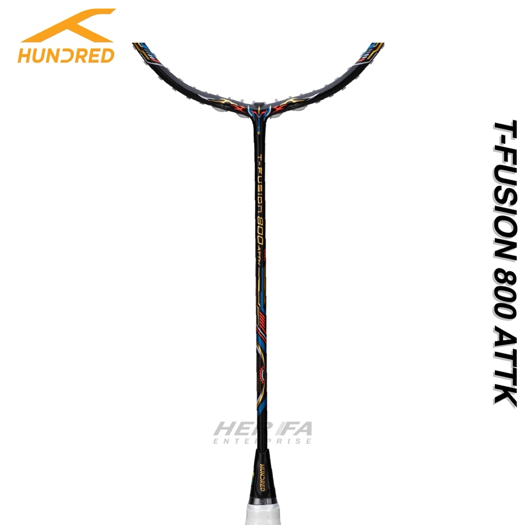 HUNDRED T-Fusion 800 ATTK 4U 84grams Badminton Racket Max Tension 32lbs ...