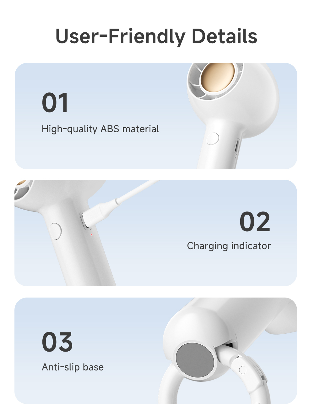 Simplus Portable Mini Cooling Fan | 3-in-1 Handheld Hanging Desktop ...