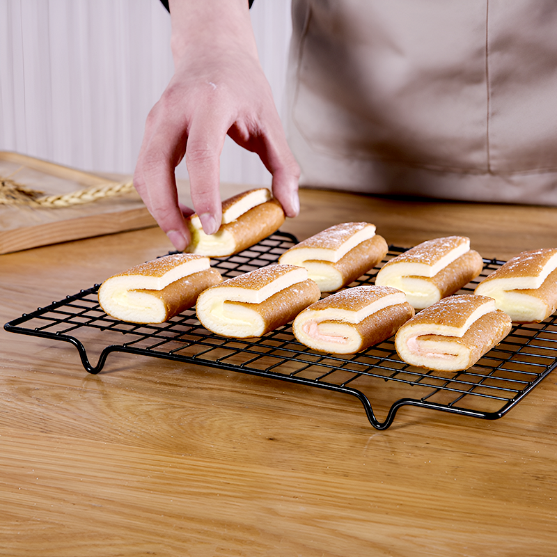 𝟮𝟴 / 𝟰𝟭𝗖𝗠 》Non-Stick Carbon Steel Cooling Rack Grid Baking Oven Tray ...