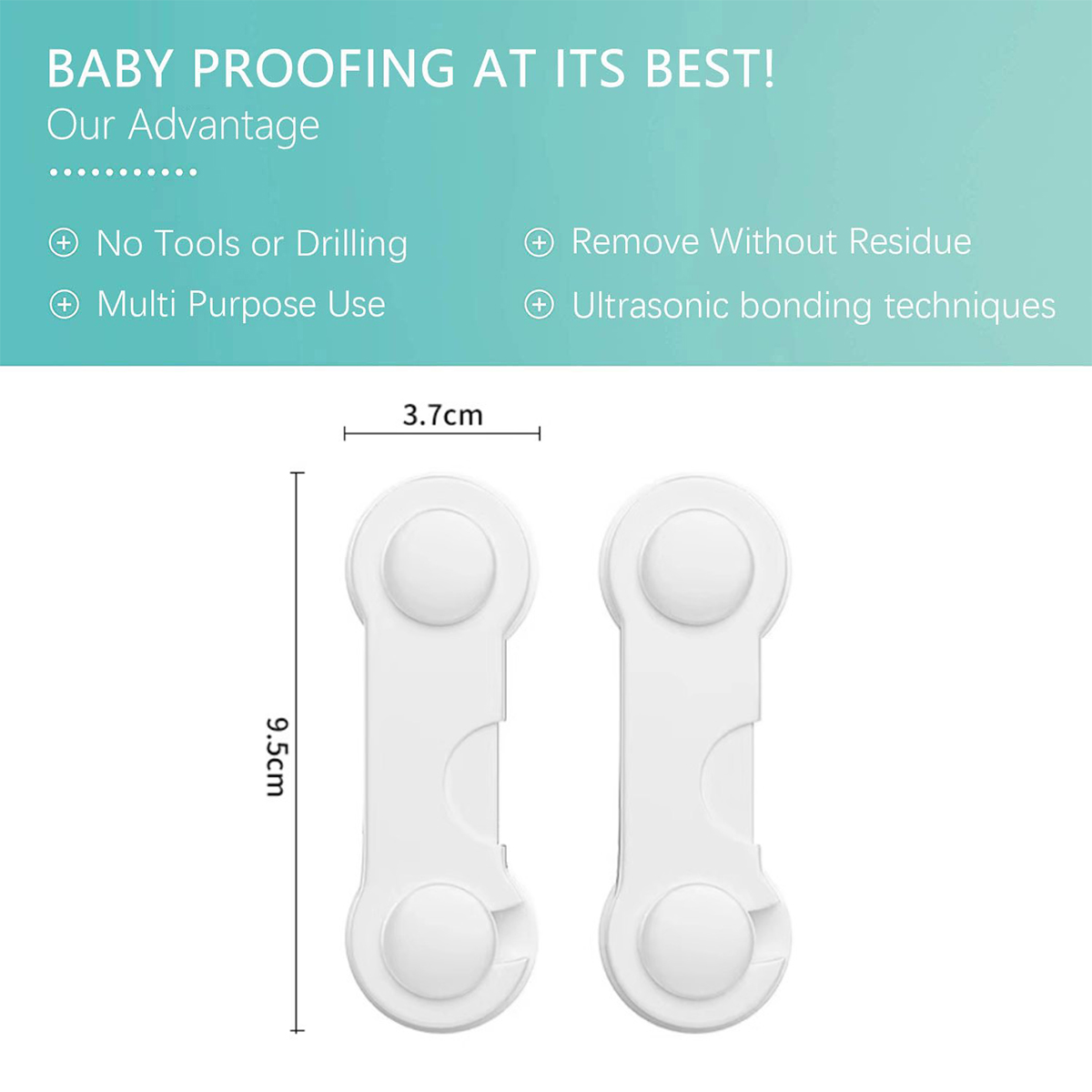 Cabinet Locks - Baby Safety Locks 5PCS - Baby Proofing Cabinet Door ...