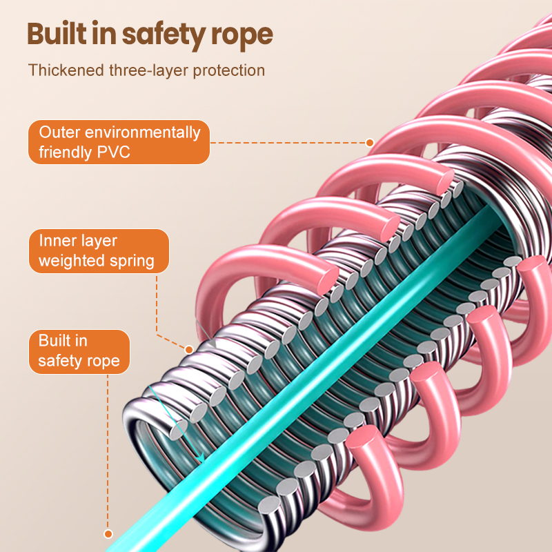 【12H SHIP】Spring Hula Hoop With Extra Weight Waist Twisting Exercise At ...