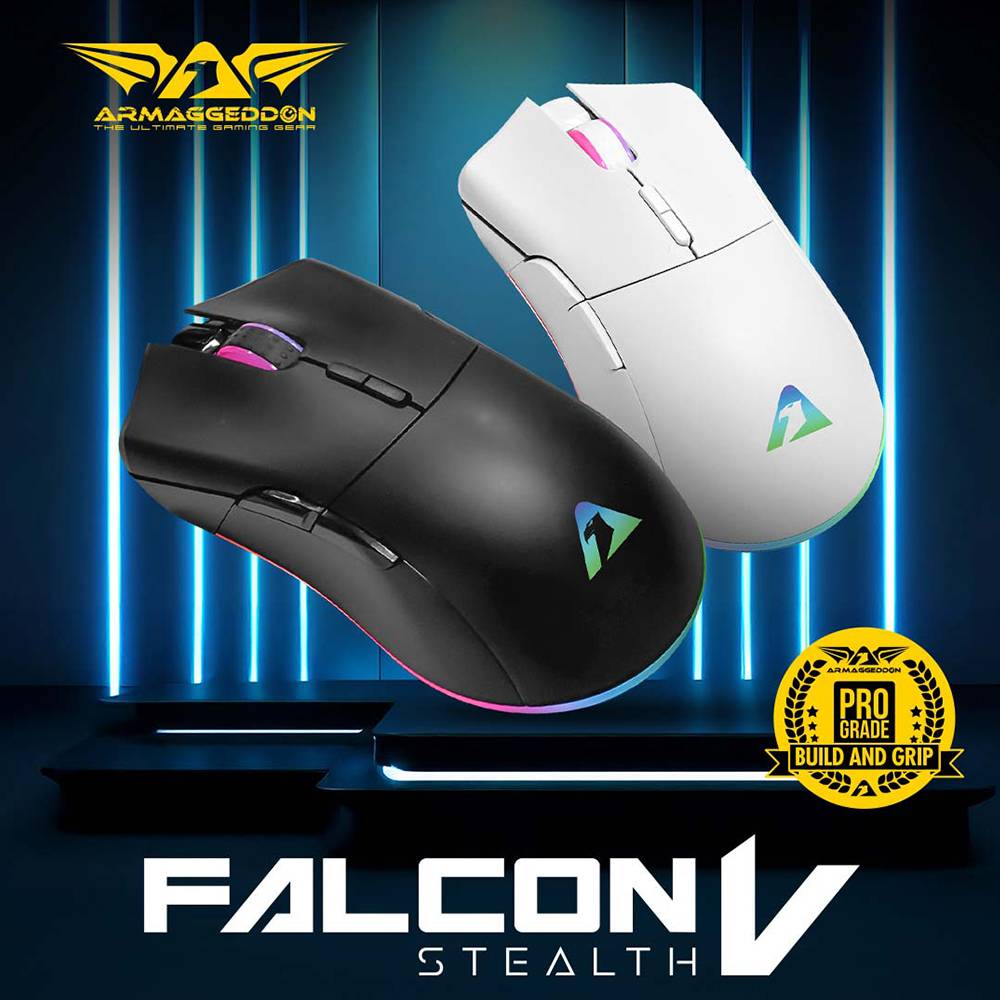 Armaggeddon Falcon V Stealth Wired RGB Gaming Mouse with 12000 CPI ...