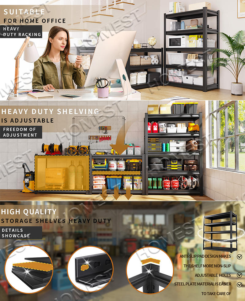 HM Rak Besi Bertingkat Heavy Duty full metal shelf rack Boltless Rack ...