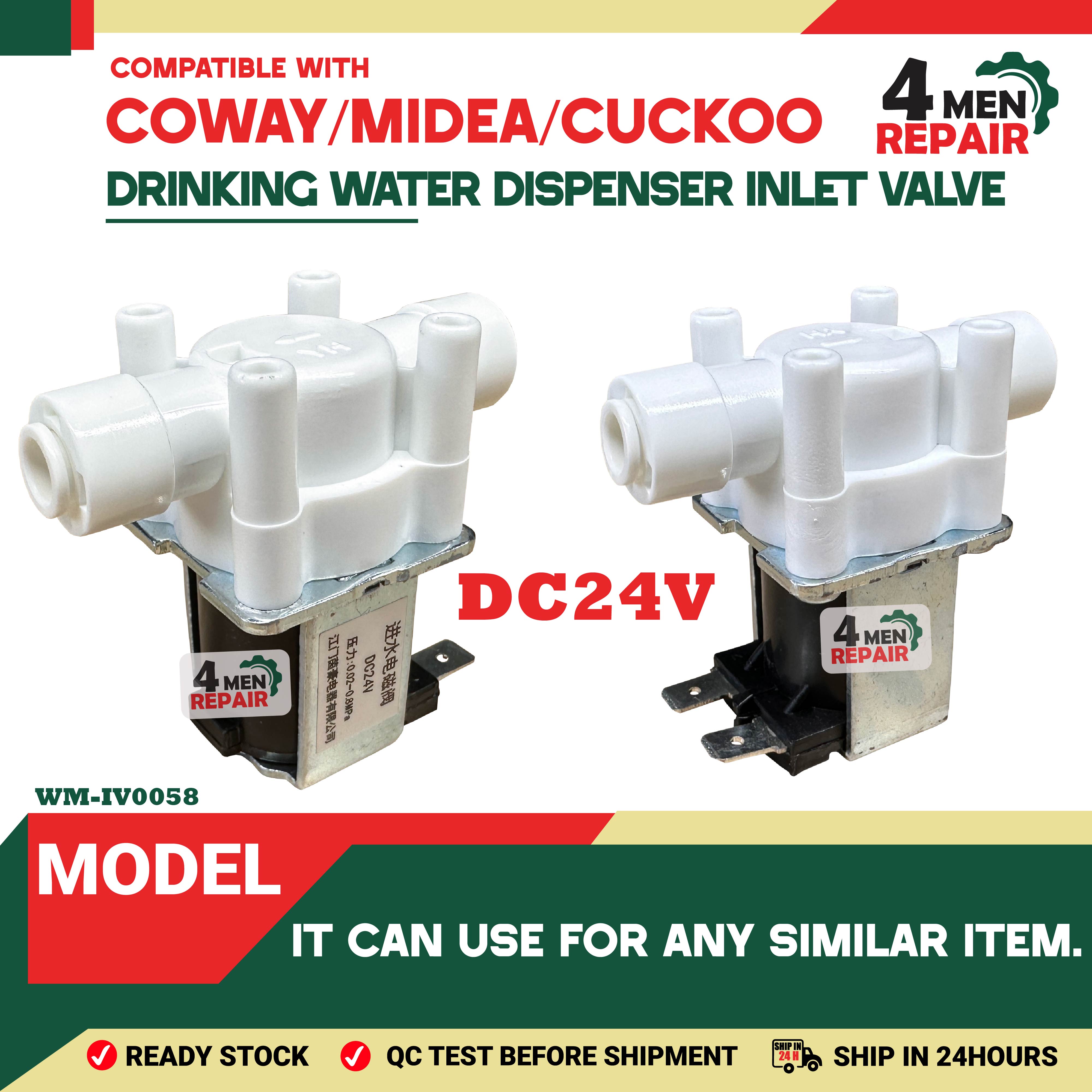 (DC24V) COWAY / MIDEA / CUCKOO DRINKING WATER DISPENSER INLET VALVE ...