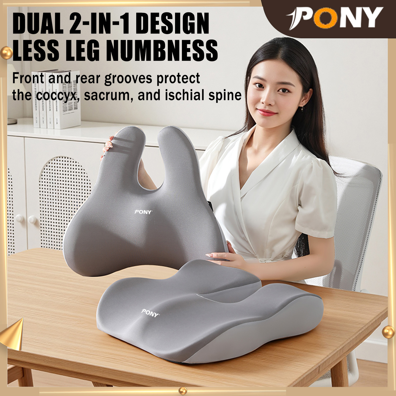 Rabbit ears Chair Cushion Memory Foam Seat Cushion Seat Cushion For ...