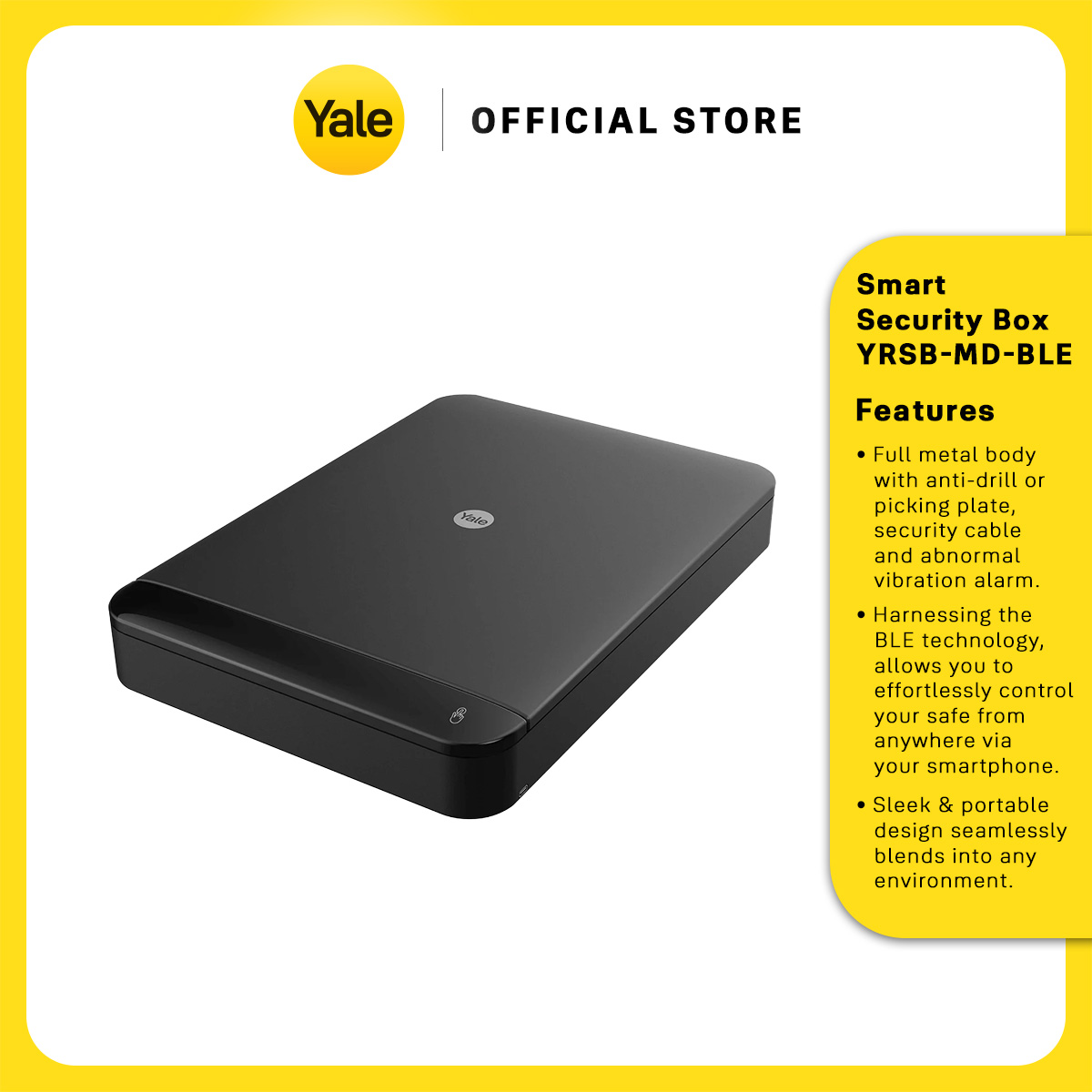 Yale Smart Security Box YRSB-MD-BLE - Bluetooth / Yale Home / PIN code ...