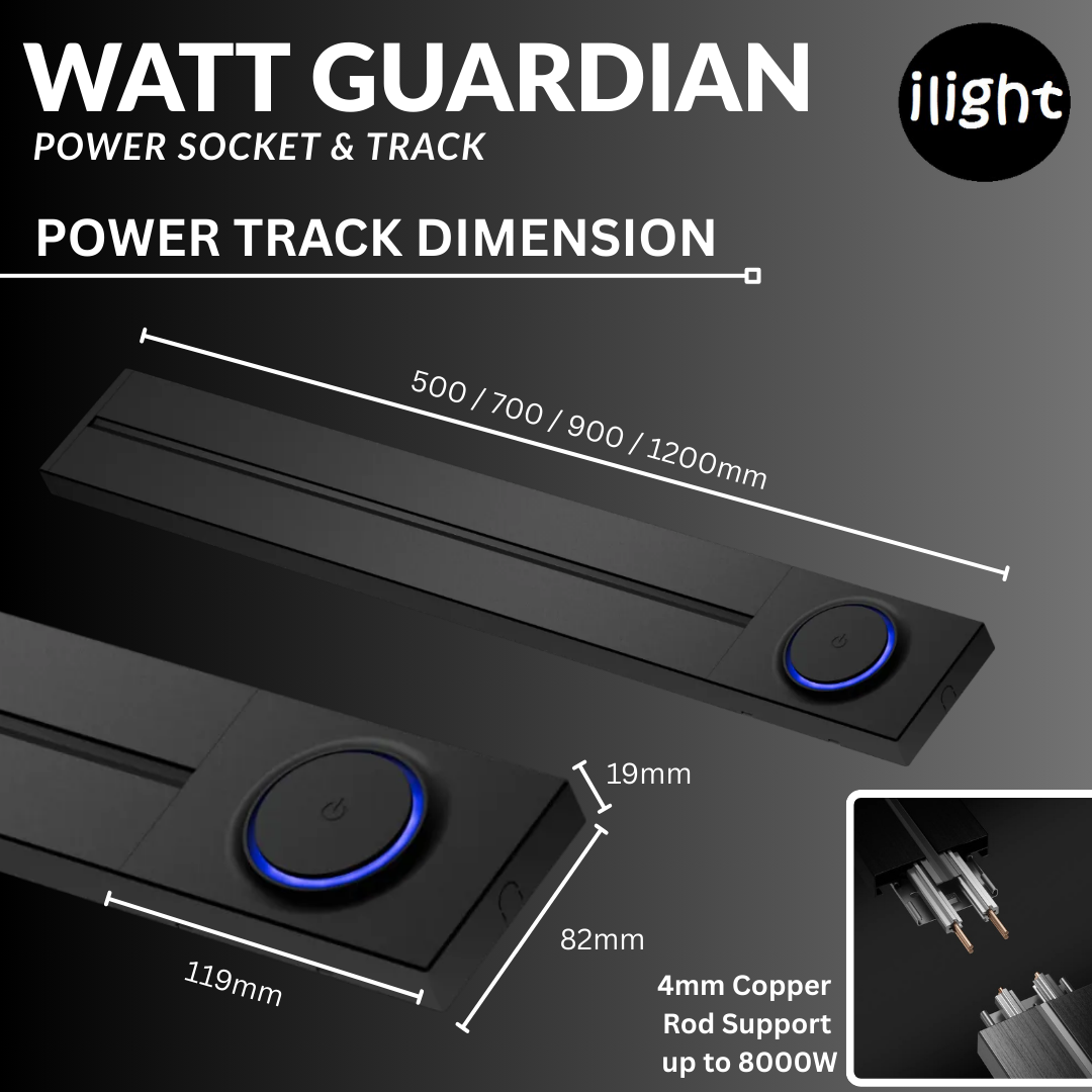 Retouch WATT GUARDIAN Power Socket Track Soft-Click ON OFF Switch ...