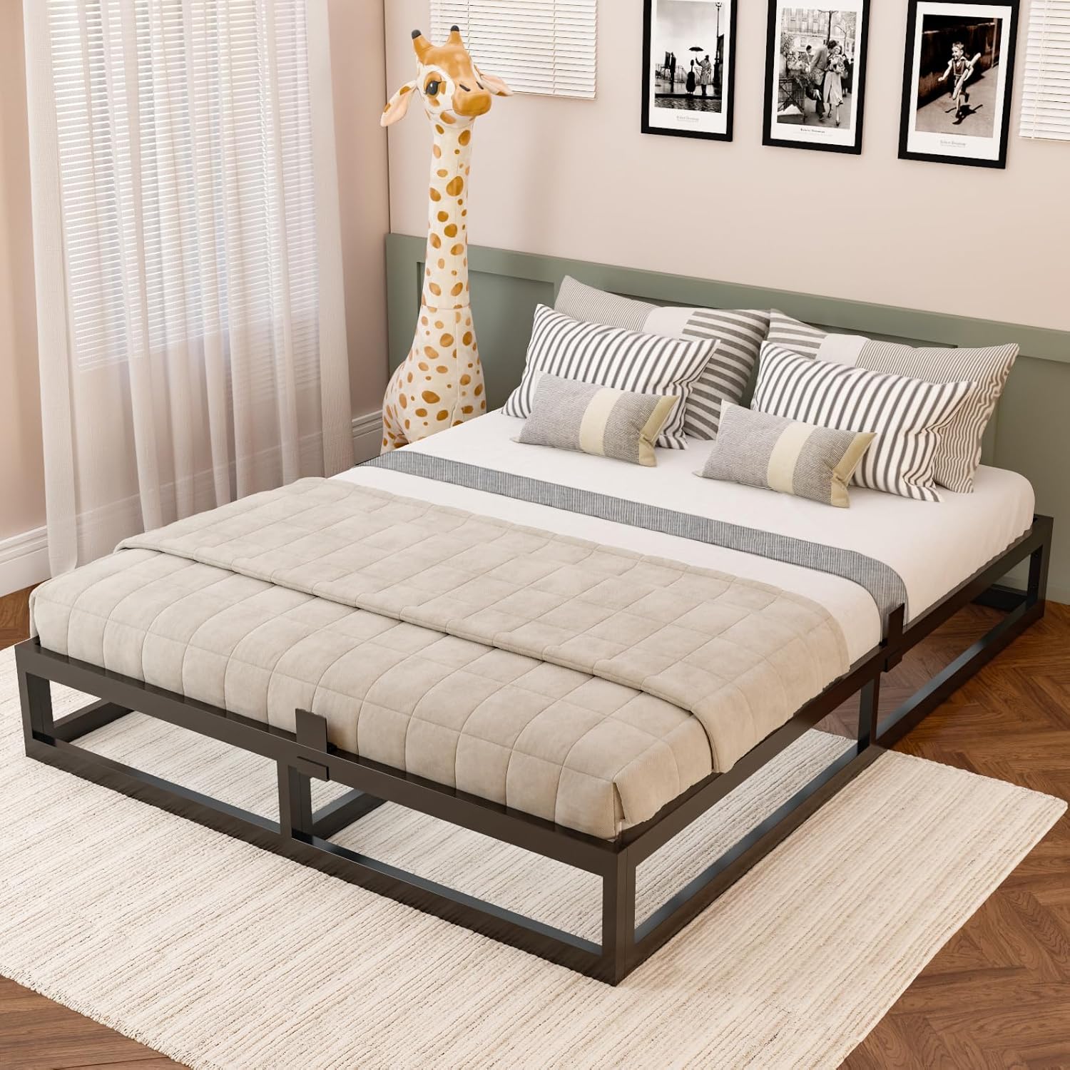 READY STOCK Katil Queen Size Metal Bed Frame Katil Queen Murah /Steel ...