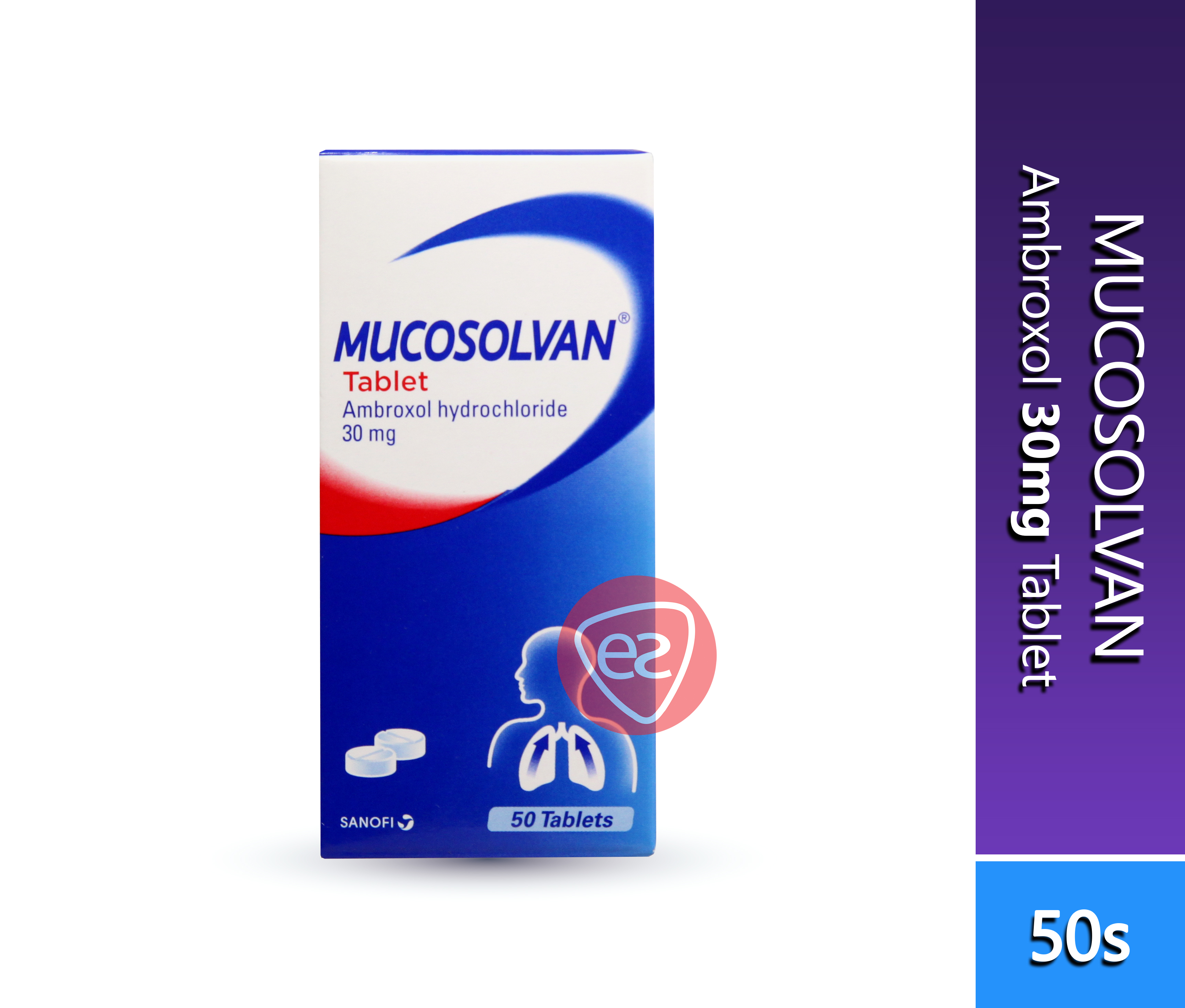 Mucosolvan (Ambroxol Hydrochloride) ( 30mg Tablet 50s / 24 Hours 75mg ...
