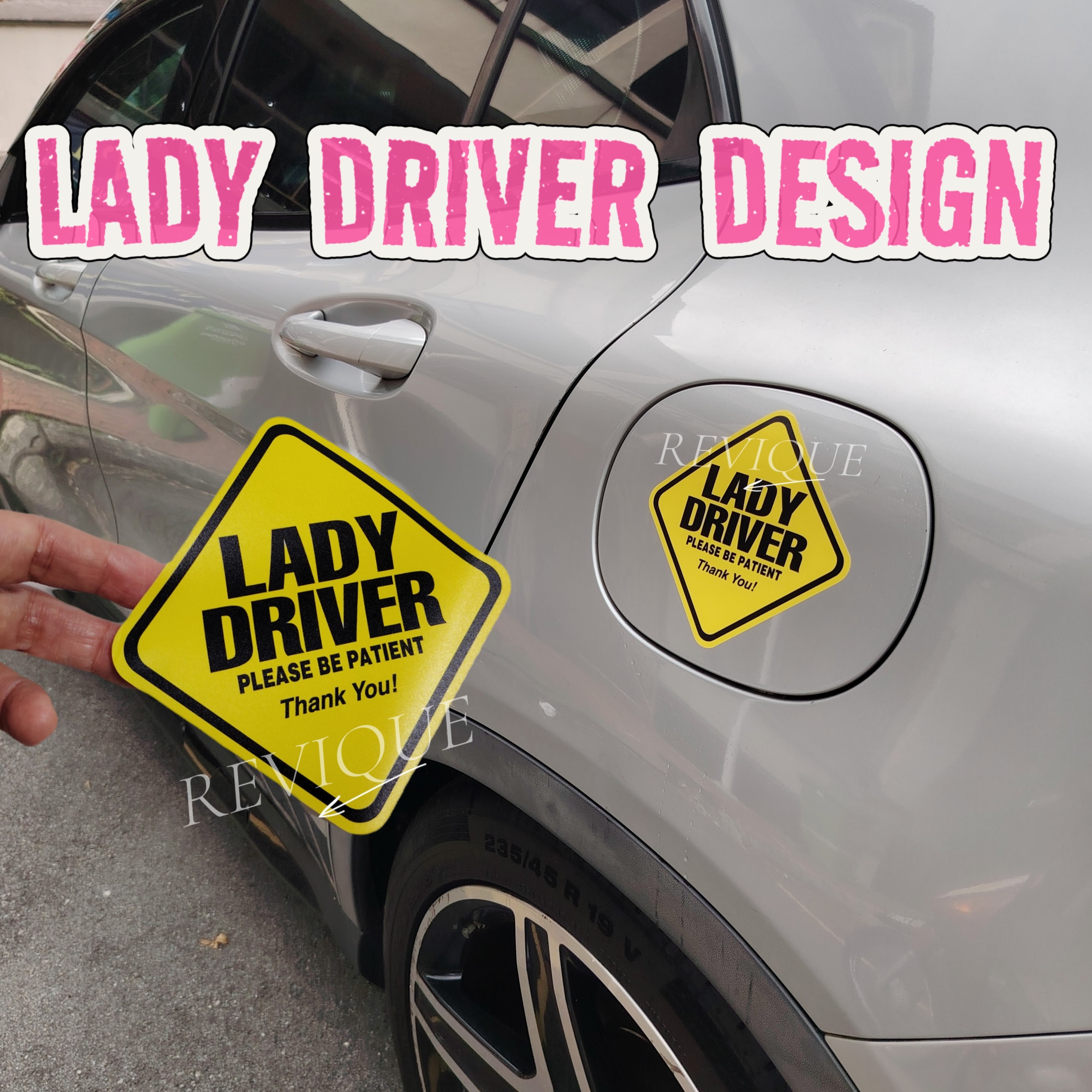 Cute Lady Driver Sticker for Car Window | Pelekat Kereta Comel “Lady ...