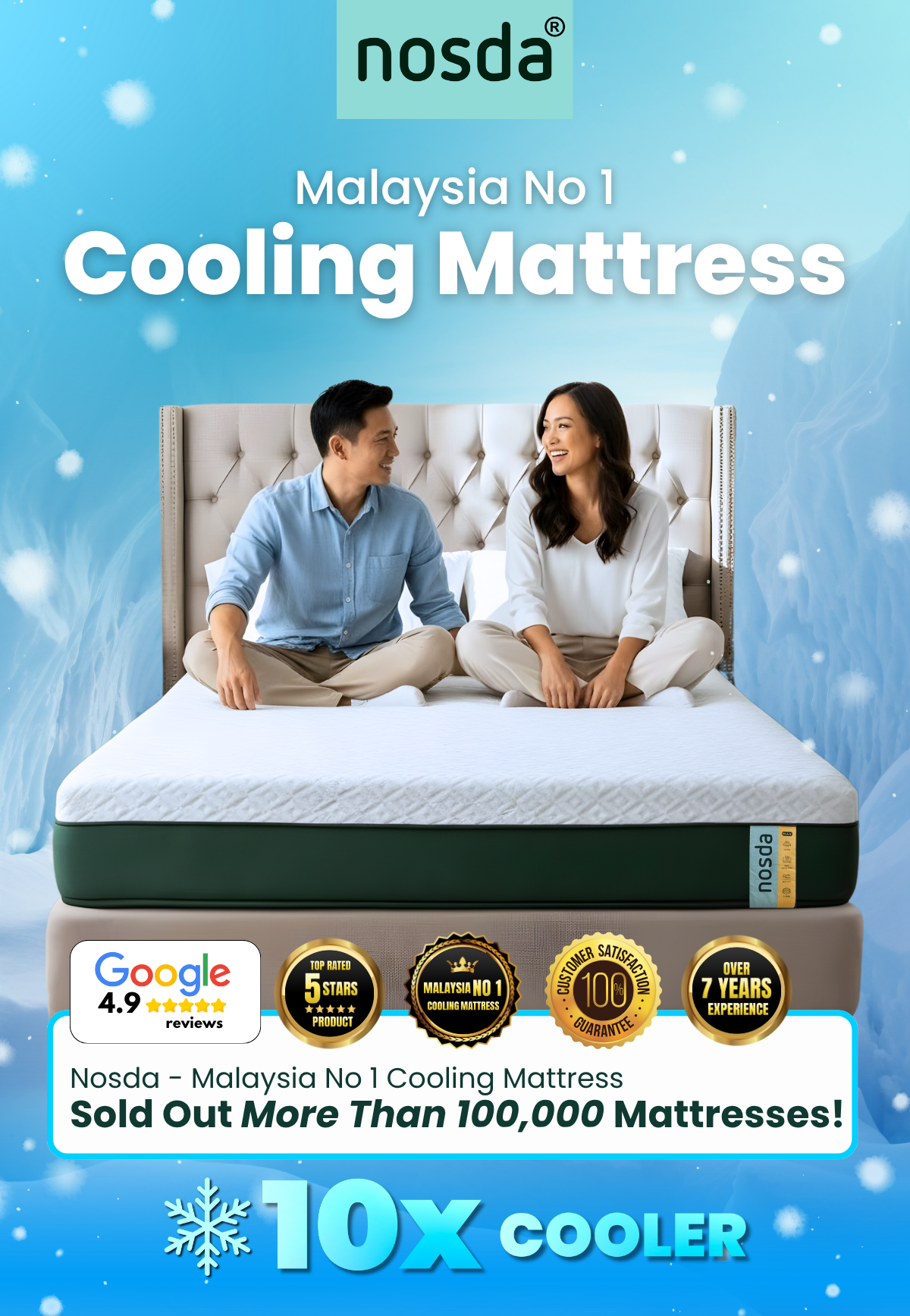 Nosda Max back support latex mattress | Shopee Malaysia