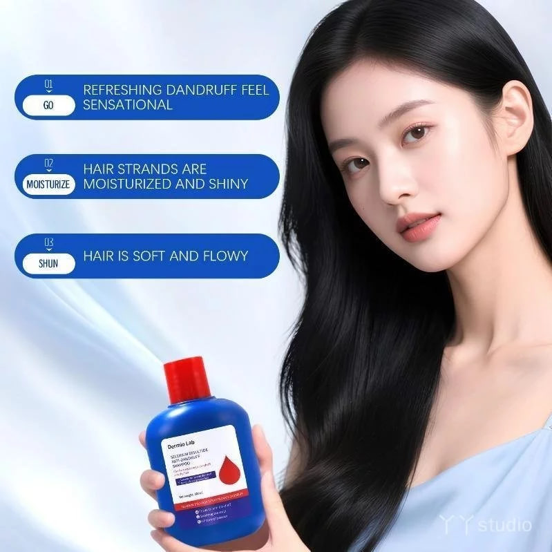 DERMIO LAB SHAMPOO Penjagaan Rambut Anti-Kelemumur Selenium Disulfida ...