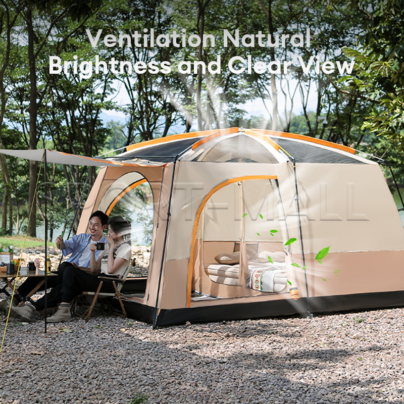 SPORT Khemah Camping Tent Waterproof Khemah unta 5-14 Persons Outdoor ...
