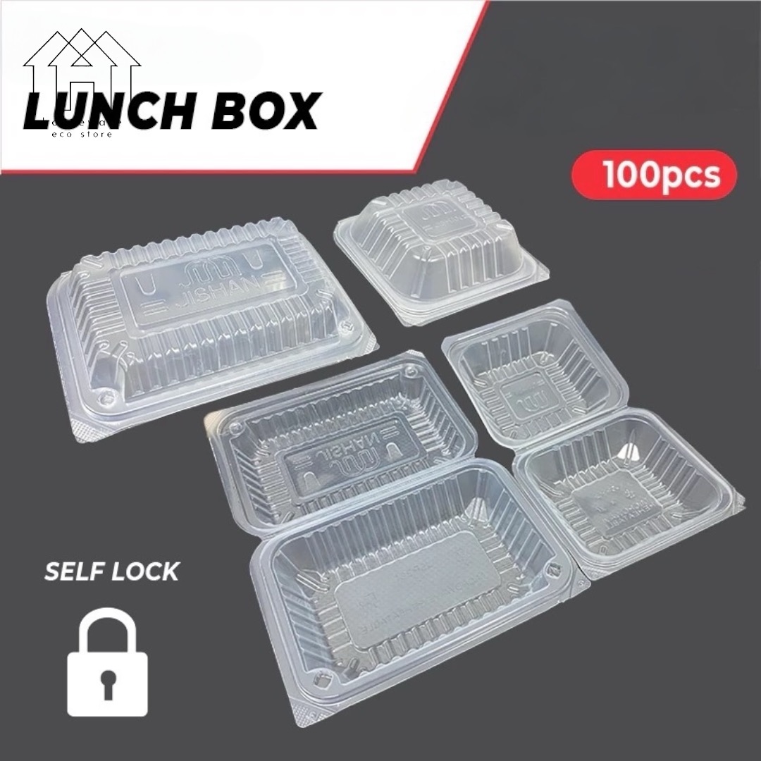 (CHEAPEST) Lunch Box Burger Box / Tapau Disposable Container / Kotak ...
