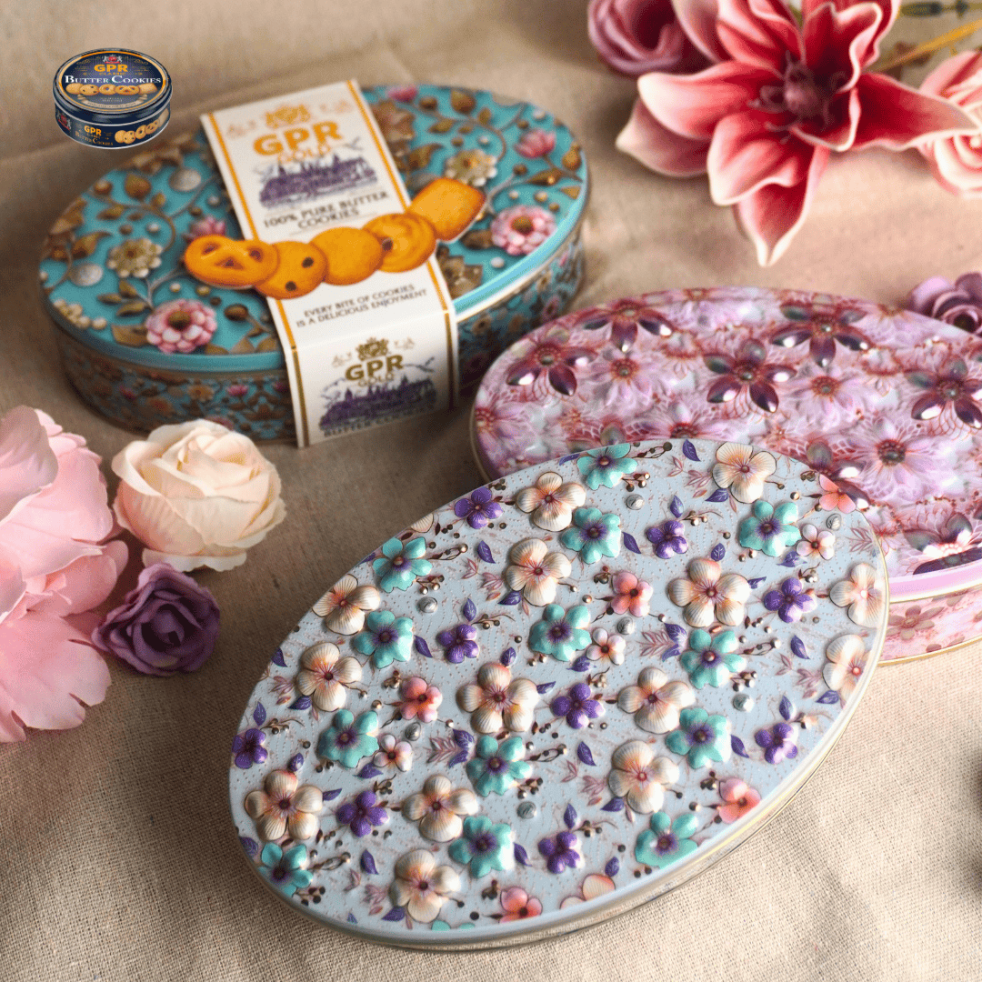 [RAYA GIFT] GPR Premium 100% Pure Butter Cookies Halal /Gifting/Flower ...