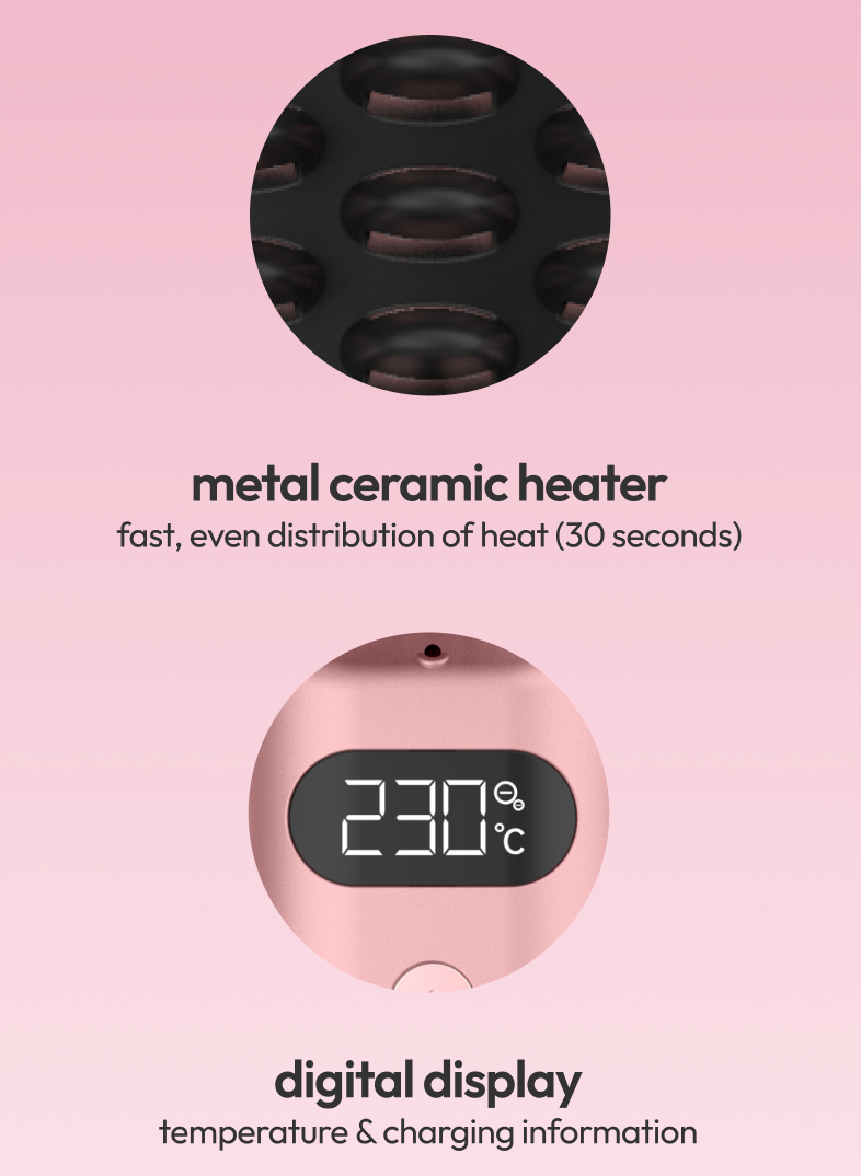Stryv MiniStyler | Wireless Heated Comb | Anti-Frizz | Compact ...