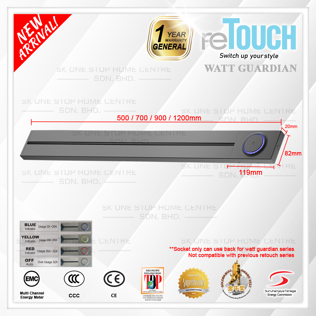 (LATEST 2025) Retouch Power Track WATT GUARDIAN Surface(Full Aluminium ...