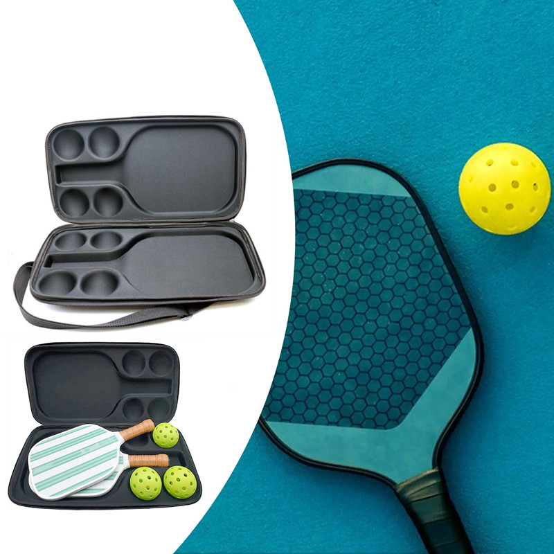 EVA Pickleball Racket Storage Box Hard Shell Pickleball Paddle Case ...