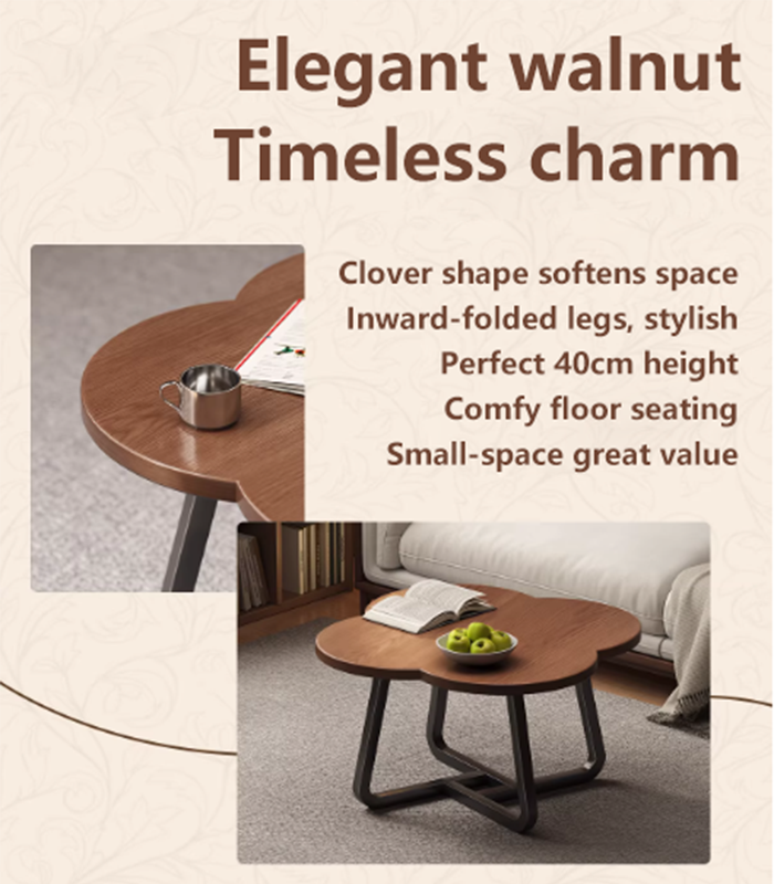 Four-Leaf Clover Shaped Coffee Table Round Table Tea table Side Table ...