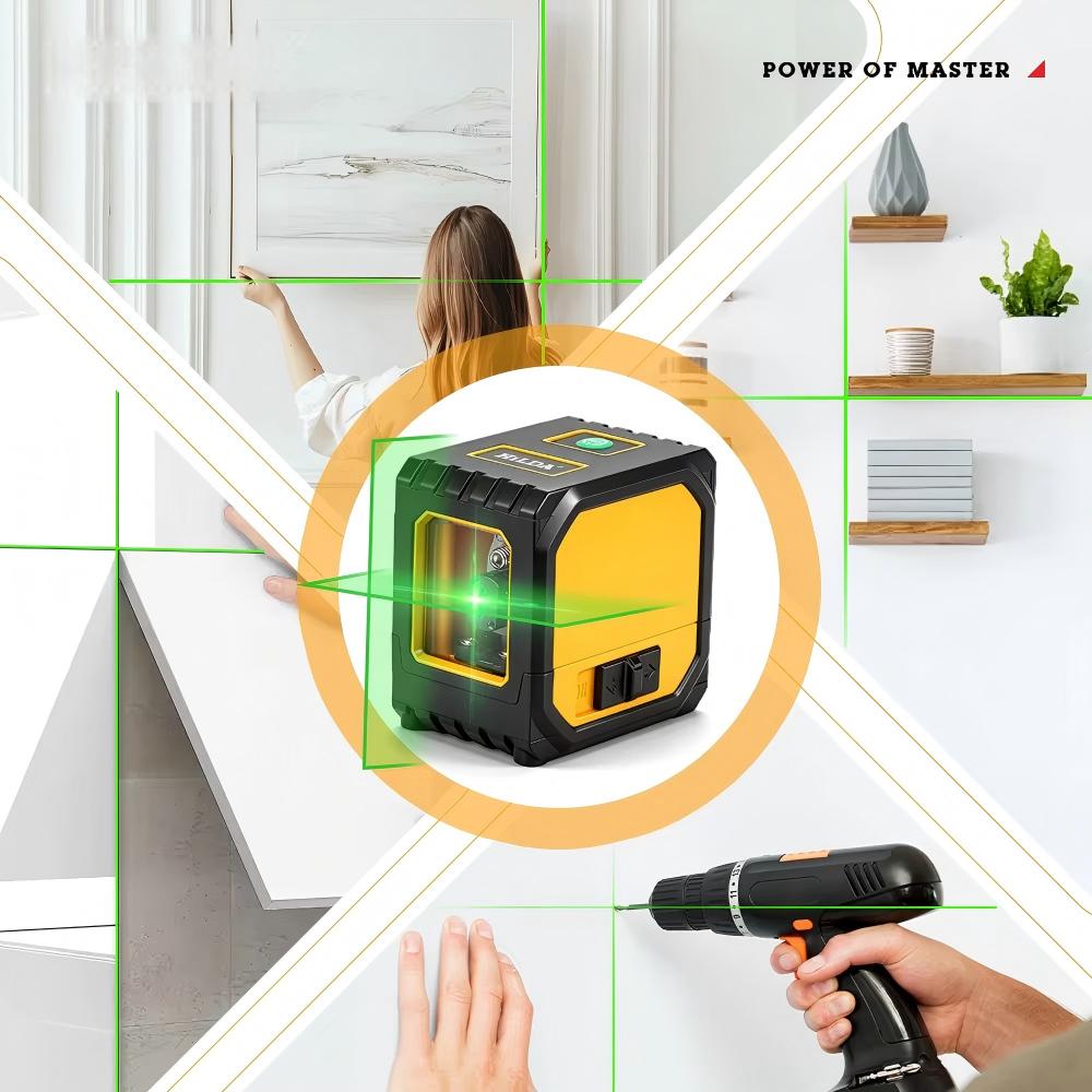 Self-Leveling Laser Leveler, 2 Green Lines for Construction Projects ...