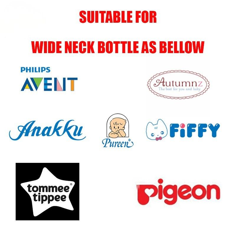 🌈[New Arrival]🌈Wide Neck Puting Suitable Pigeon, Nuk, Pureen feeding ...