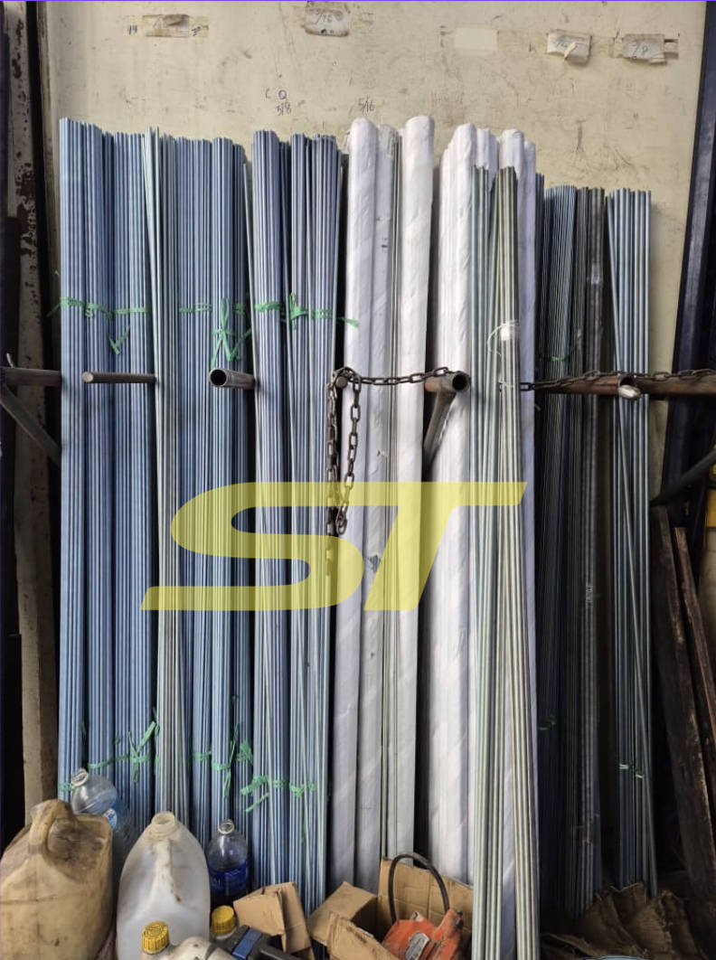 6FEET GALVANIZED ZINC PLATED FULL THREADED STUD ROD/ FULL THREADED ...