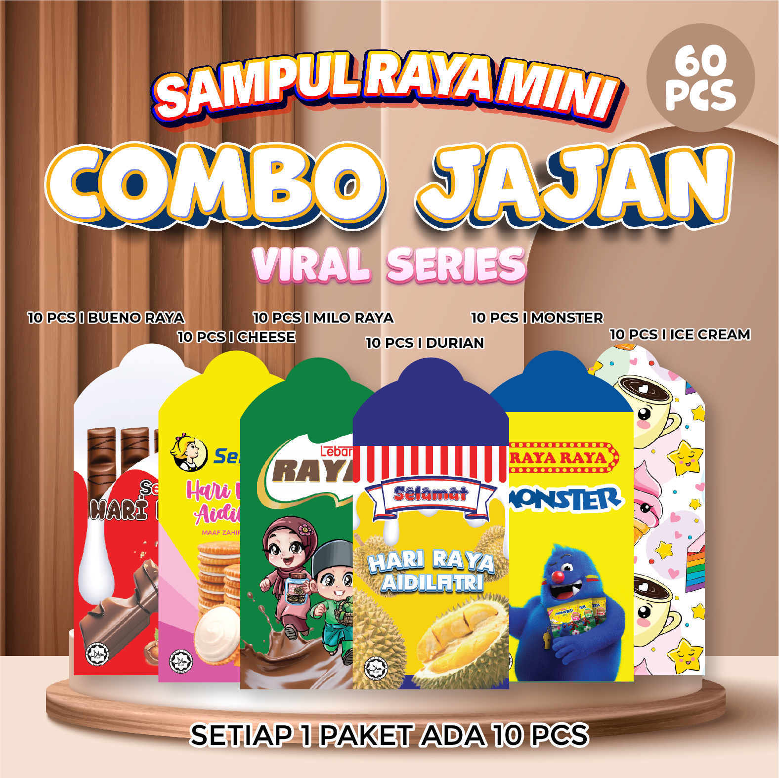 (2026 Combo MINI) SAIZ MINI | Sampul Duit Raya Murah KECIL | Combo Set ...