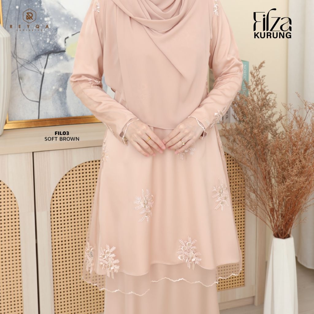KURUNG FILZA DEWASA | KURUNG SATIN SILK DENGAN KEMASAN SOFT NET ...