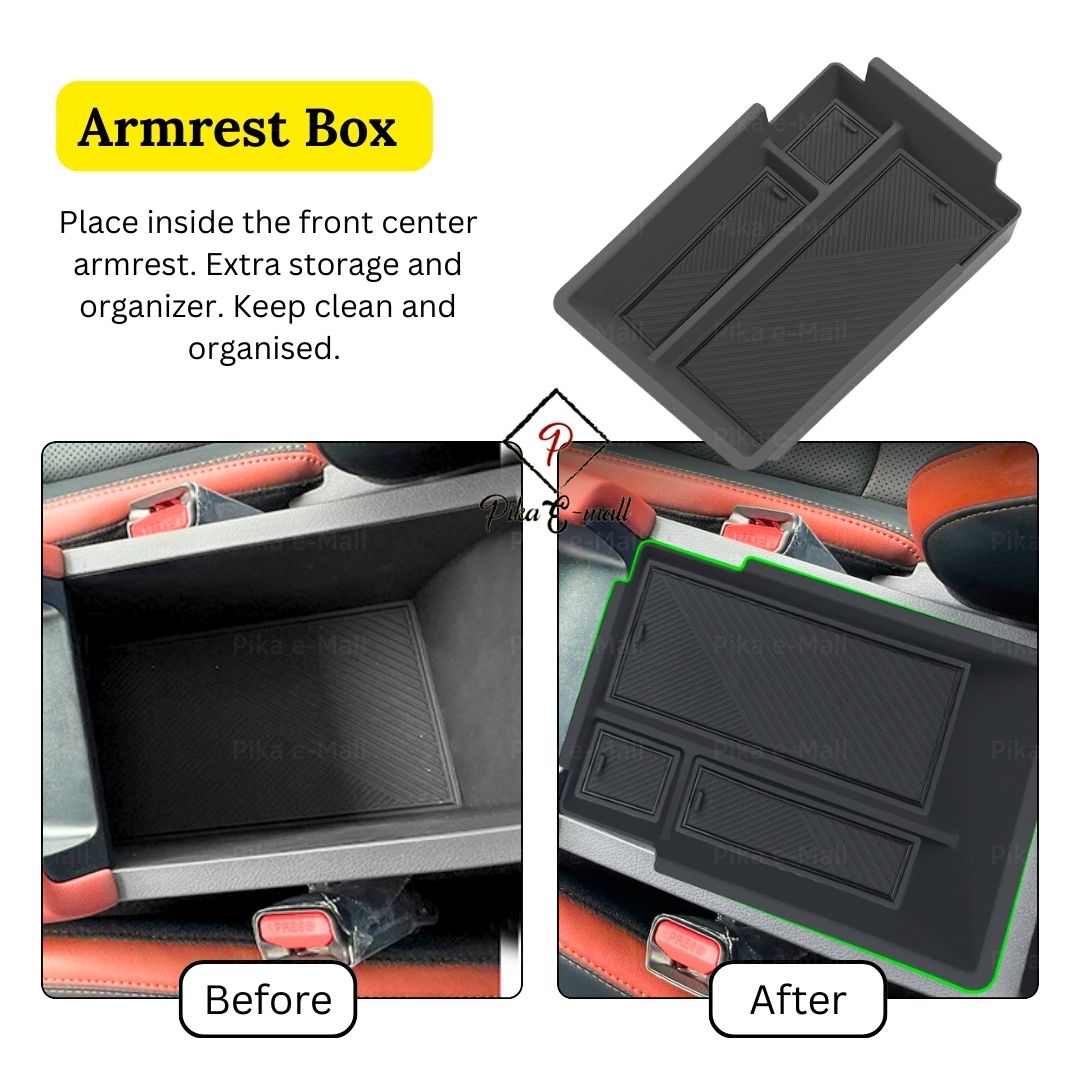 NEW Proton X50 2025 - 2026 Armrest Box Central Tray Car Storage Box ...
