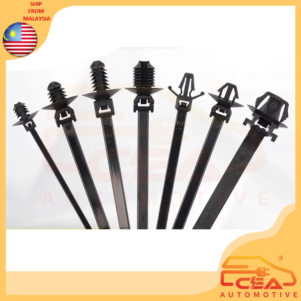 CABLE TIE AUTOMOTIVE WIRING PUSH MOUNT CAR ZIP WIRE WRAP FASTENING ...