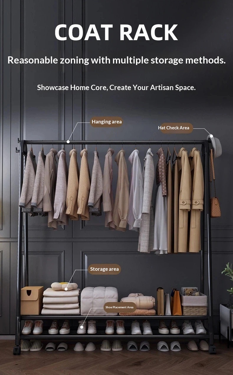 【ceria.y】Single/Double Layer Clothes Drying Rack Clothes Hanger Rack ...