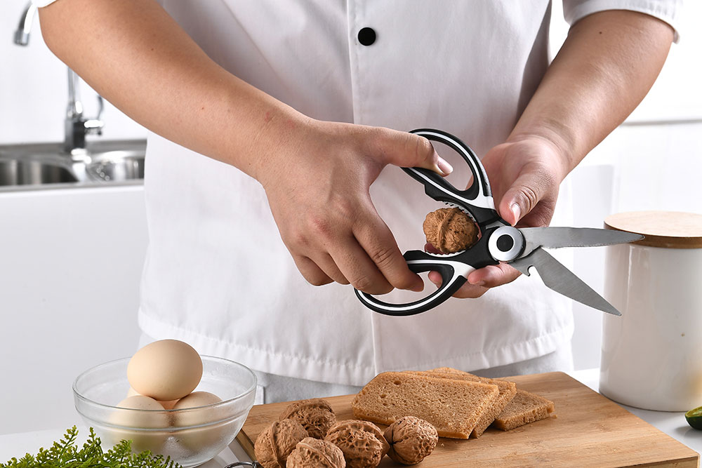 Stainless Steel Kitchen Scissors Free Blade Cover Meat Cutter Bottle ...