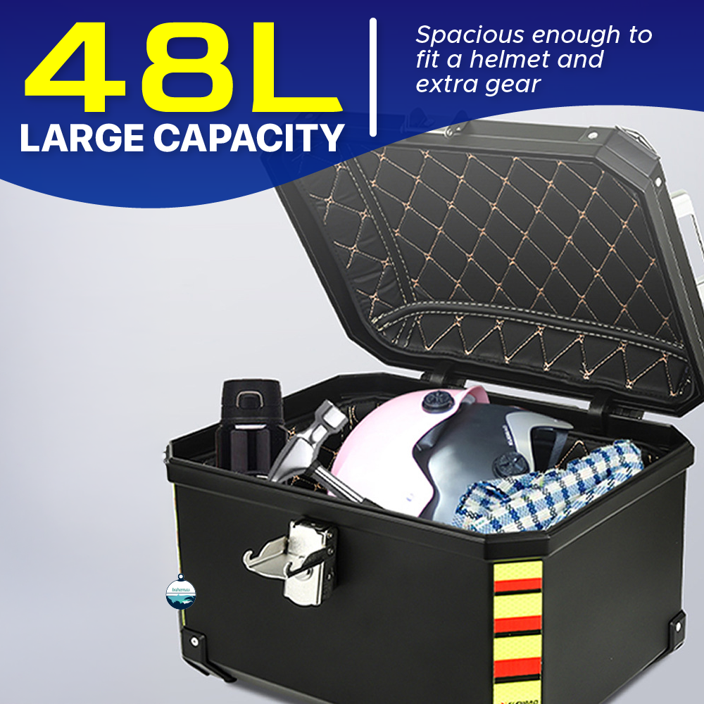 Motor box Aluminum Style Motorcycle Box 45L ABS Waterproof Motor Box ...
