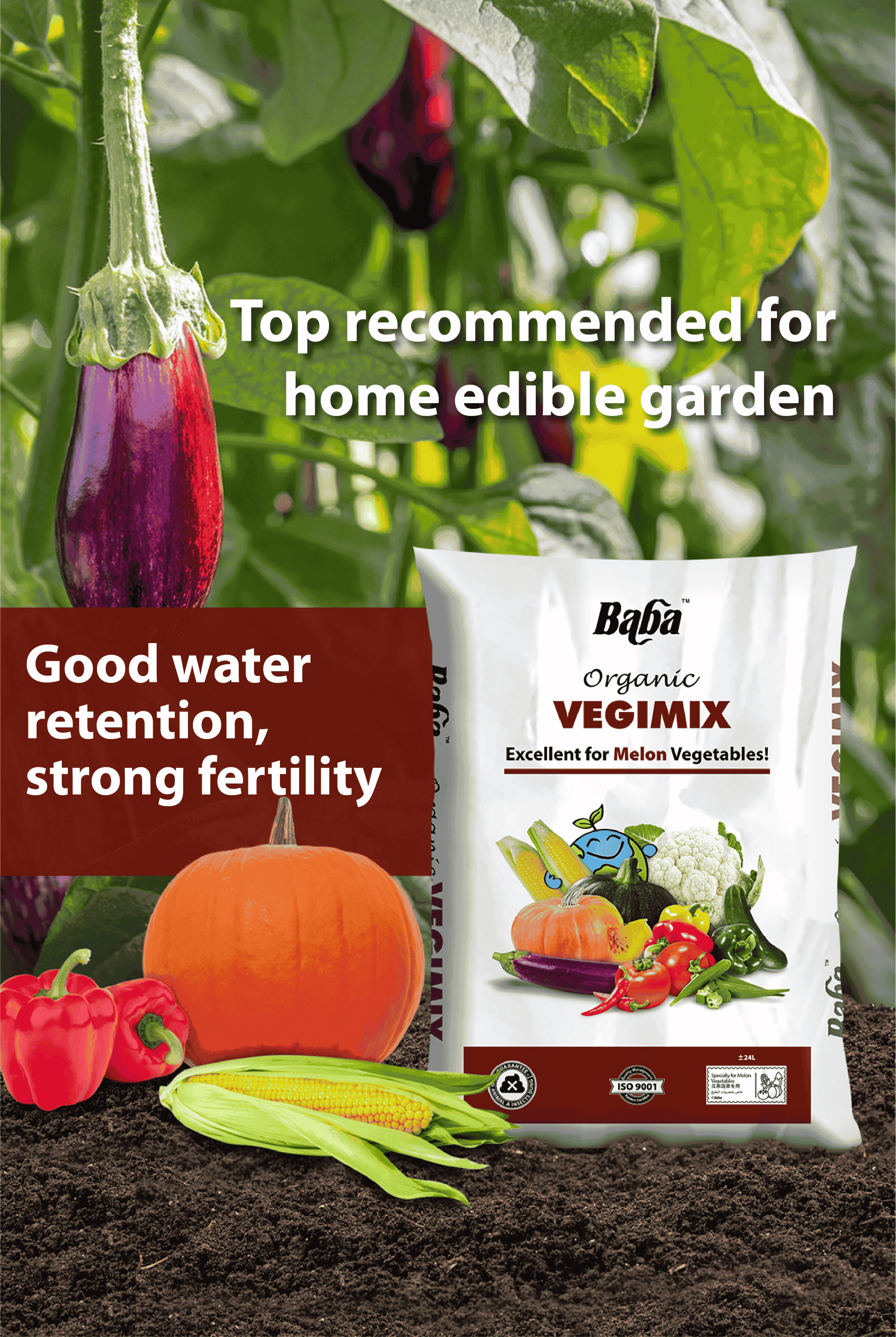 READY STOCK | Baba Organic Vegimix 7L / 24L | Soil Mix|Tanah Sayuran ...