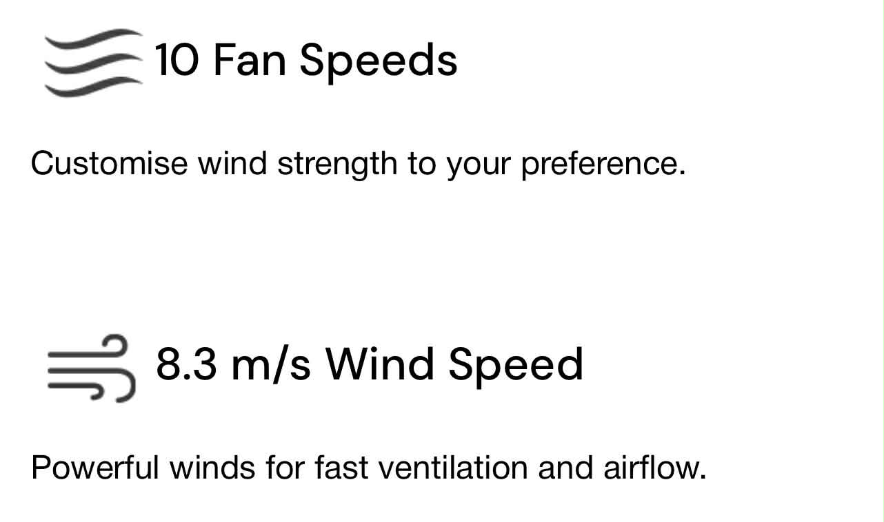 ALPHA MOTTO B32 Wall Fan 14 inches Blades 10 Speeds with Remote Control ...