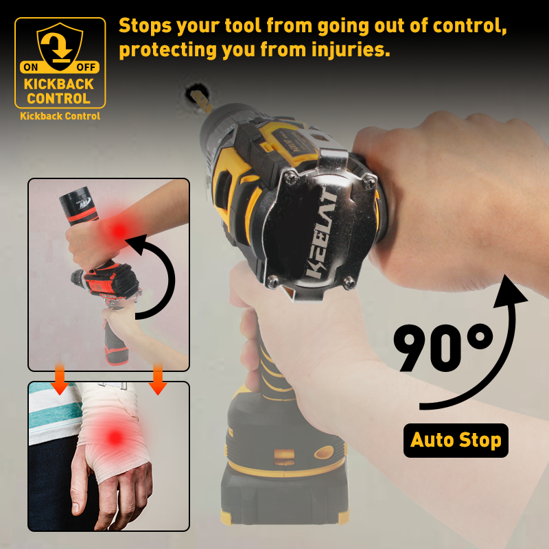 KEELAT KCD012 Heavy Duty Smart Drill 20V Cordless Electric Drill ...