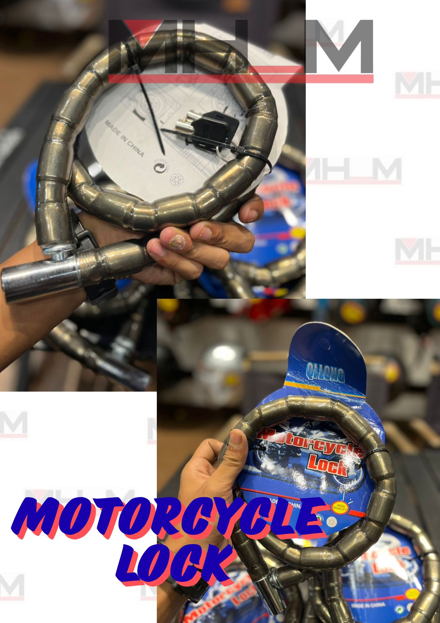 🔥HOT ITEM MOTORCYCLE CHAIN LOCK , LOCK MOTORCYCLE / FORK LOCK / LOCK ...