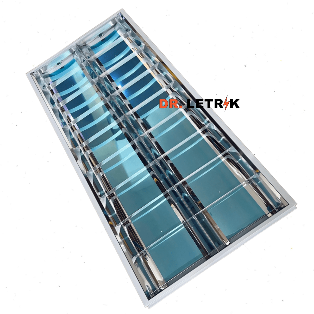 2X4 ft LED Top Mirror Reflector Ceiling Down Light Troffer Office ...