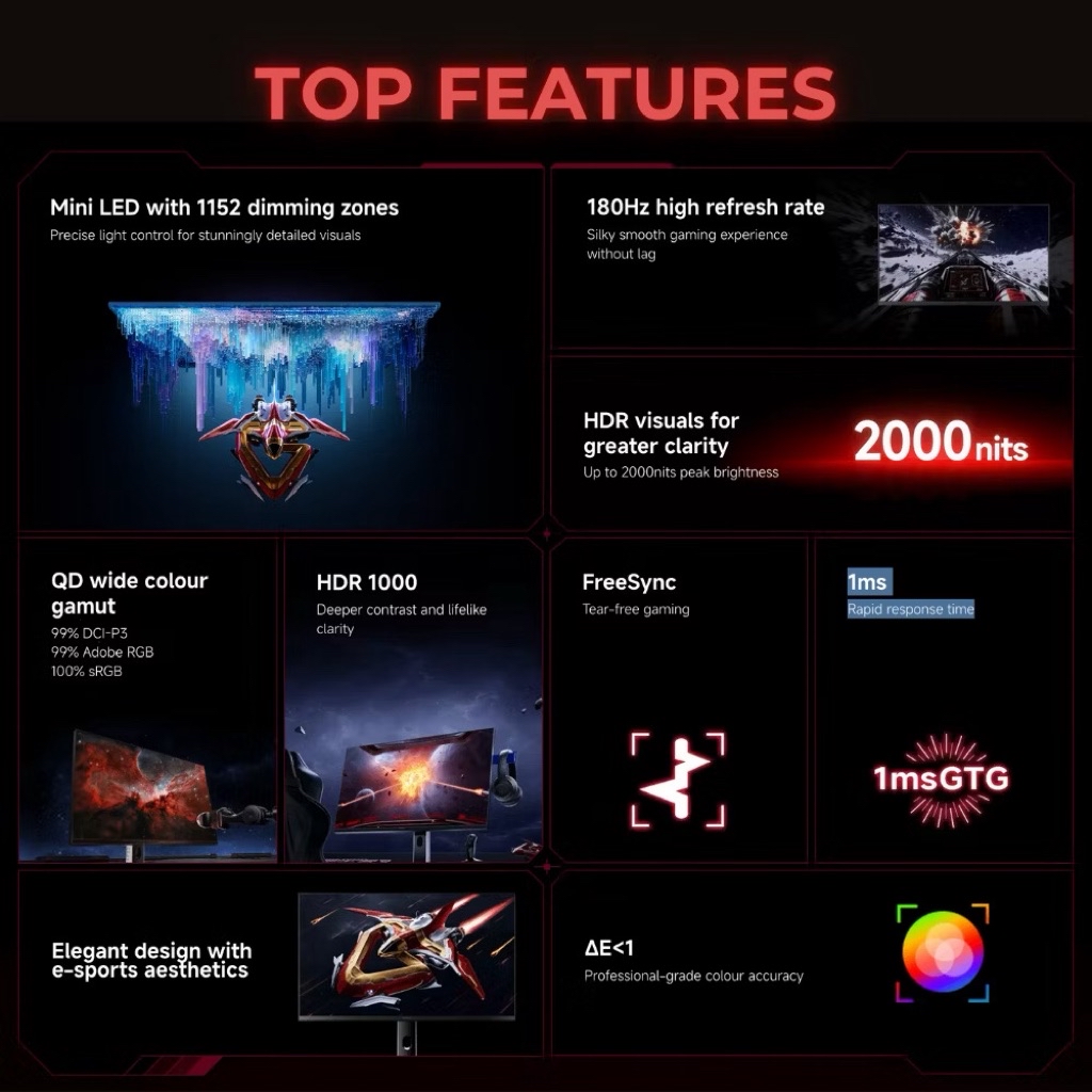 Xiaomi Mini LED Gaming Monitor G Pro 27Qi 2026 | Shopee Malaysia