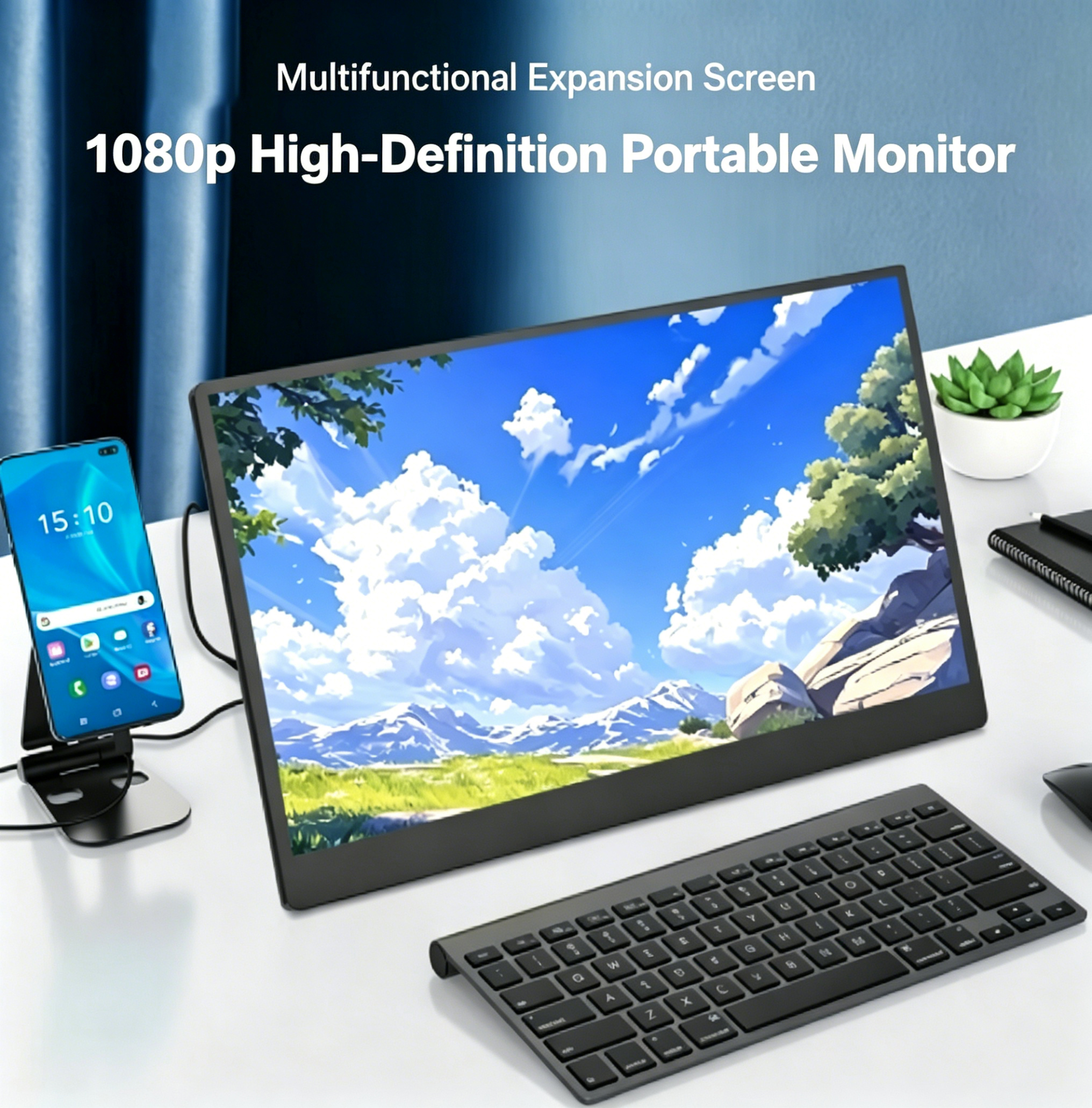 Direct connection to HDMI/Type-C interface mobile phones, laptops game ...