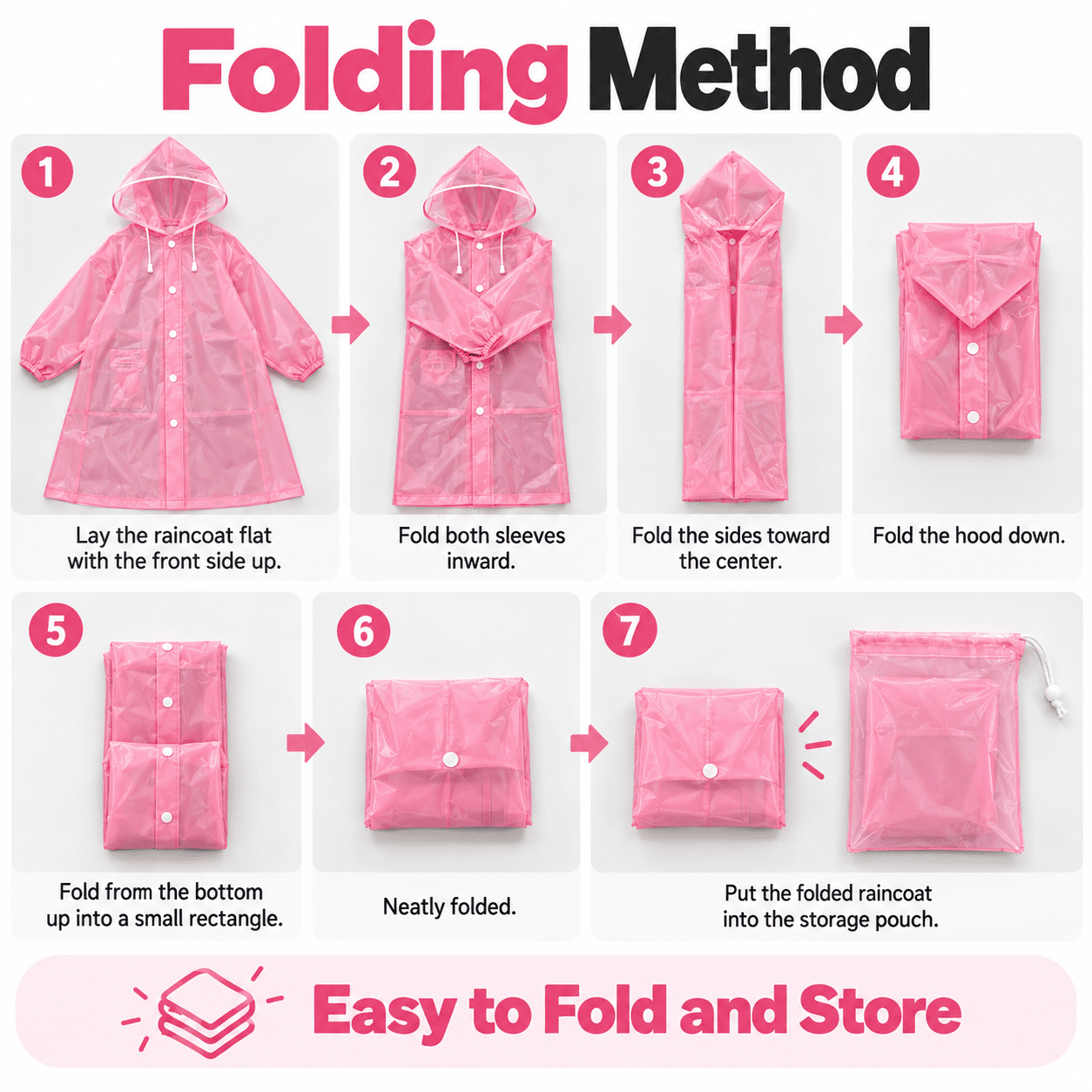 iExMart Thick EVA Kids Raincoat | School Backpack Poncho Baju Hujan ...