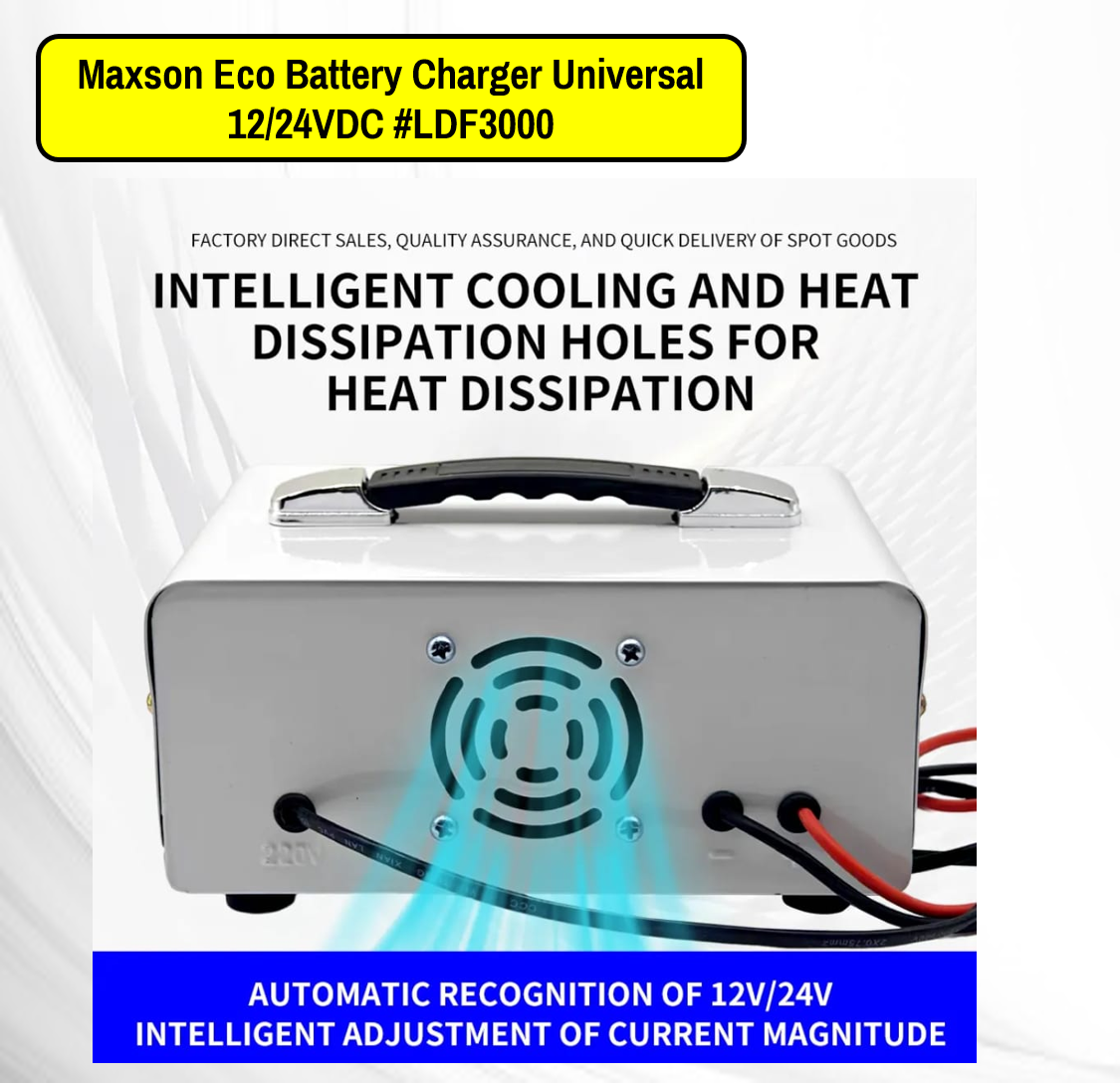 Maxson Eco Battery Charger Universal 12/24VDC #LDF3000 REPAIR FUCTION ...