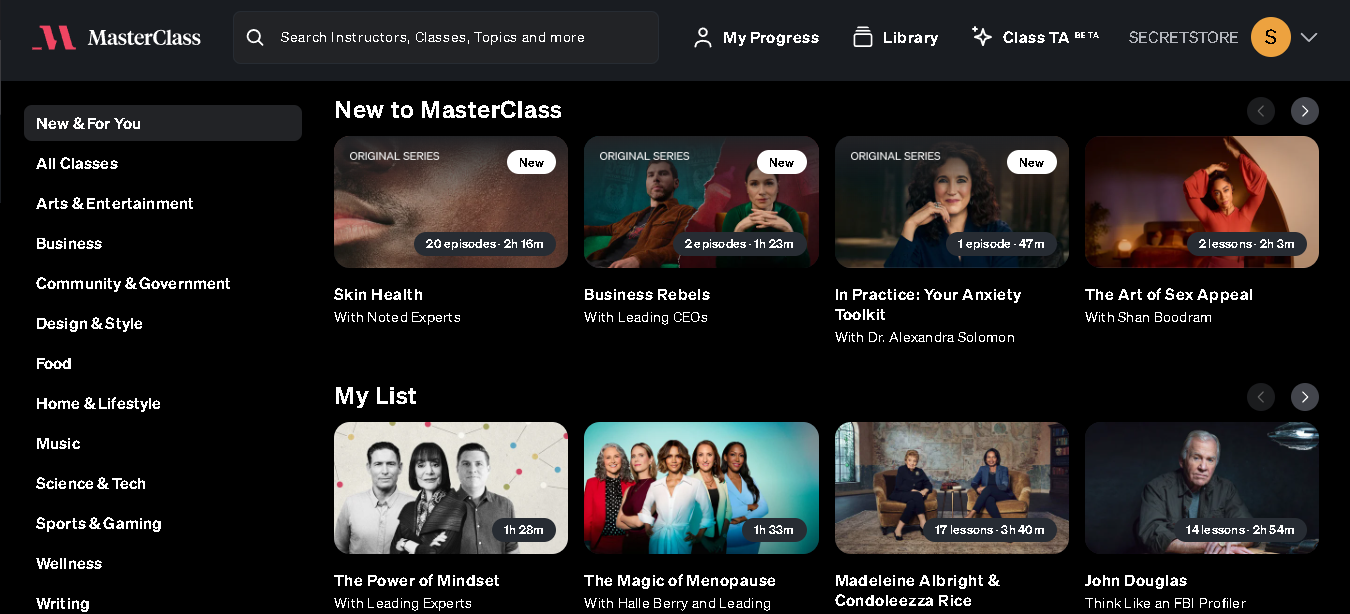 MasterClass Premium Online Learning with Expert Instructors, Ad-Free ...