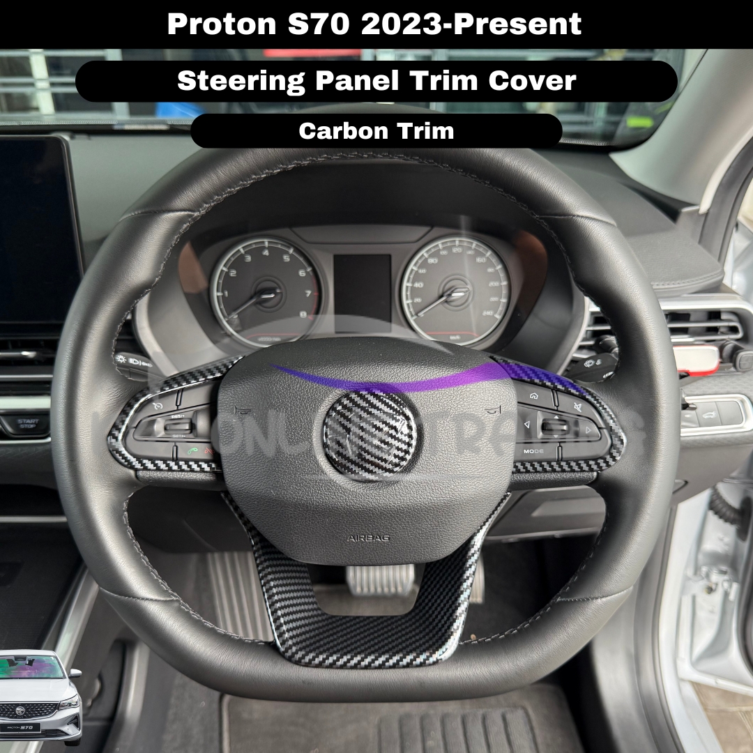 Proton S70(SS11) 2023-2025 Forged Carbon Trim&Glossy Black Steering ...